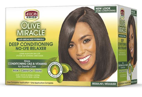 African Pride Olive Miracle Regular Relaxer Kit