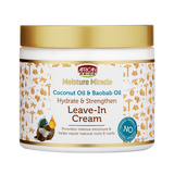 African Pride Moisture Miracle Coconut Oil & Baobab Oil Leave-In Cream 15oz